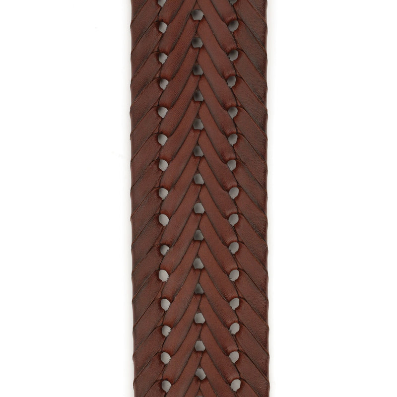 D'Addario Accessories Braided Leather Guitar Strap - Guitar Accessories - Electric Guitar Strap, Acoustic Guitar Strap, Acoustic Electric Guitar Strap & Bass Guitar Strap - Brown
