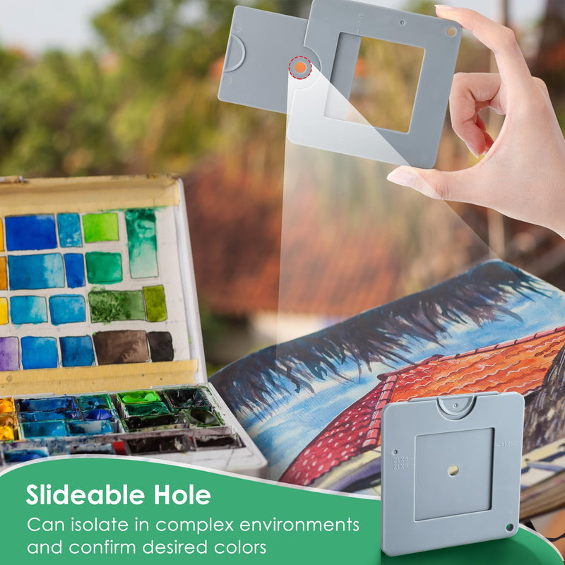 [AUSTRALIA] - View Finder, View Finder with Sliding Mechanism, View Finder with Color Isolation, View Finder for Painting, Drawing, Photography, and Any Other Place Where, Composition is Required 