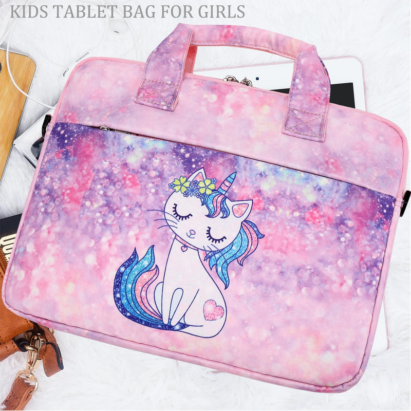 [AUSTRALIA] - JIANYA Tablet Sleeve Bag Kids Tablet Carry Bag for iPad with Shoulder Strap, 10-12.5 Inch Tablet Bag for Teen Boy, Camo Blue Camo/ Blue 