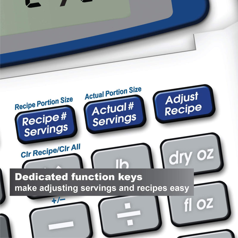 Calculated Industries 8305 KitchenCalc PRO Recipe Conversion Calculator | Countertop Culinary Math Calc with 2 Timers for Recipe Scaling, Chefs, Bakers, Brewers, BBQers, Students & Home Cooks