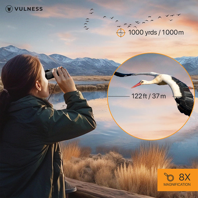 [AUSTRALIA] - Binoculars for Adults | Compact Small Mini Travel Binocular for Bird Watching High Powered Electronics Cruise Ship Essentials Norwegian Alaska Must Haves Hiking Camping Gear a by VULNESS (Black, 8X21) Black 