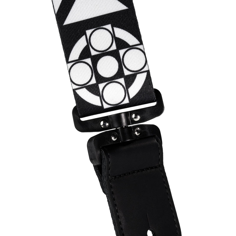 D'Addario Accessories Joe Satriani Swivel Guitar Strap, Crosses, Black, Large
