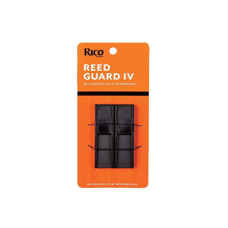 D'Addario Reed Guard IV - Sax & Clarinet Reed Case - Fits Reeds for Bb Clarinet, Soprano Sax, & Alto Sax Bb Clarinet/Alto Saxophone