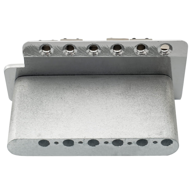 Wilkinson WOV01 52.5mm (2-1/16 inch) Vintage ST Guitar Tremolo Bridge 6-Screw Assembly with 36mm Steel Block for Fender Squier/Mexico Strat Stratocaster Electric Guitar Replacement, Chrome