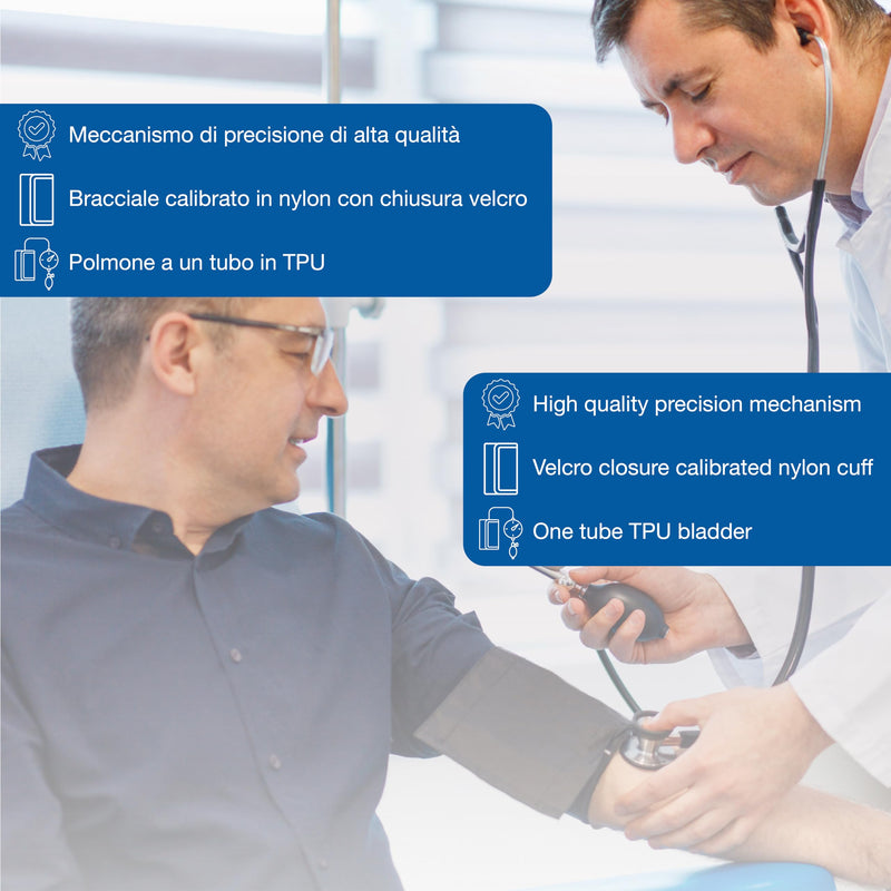 [AUSTRALIA] - London blood pressure meter, professional sphygmomanometer, black cuff nero 