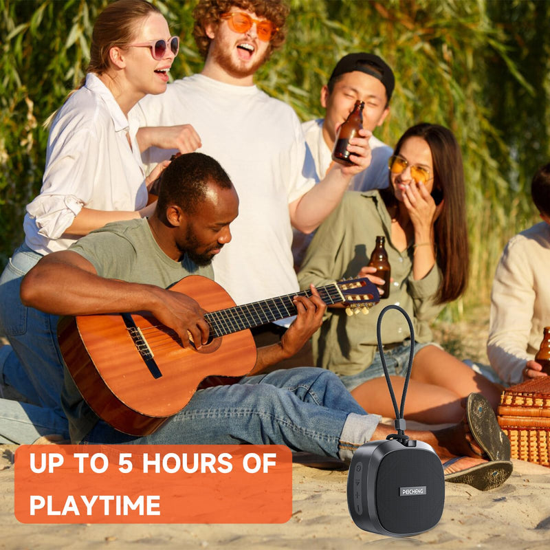Bluetooth Speaker, Portable Wireless Speaker, IPX5 Waterproof Speakers Loud Stereo Sound with RGB Lights TWS Speakers Long Playtime for Home/Party/Outdoor, Electronic Gadgets, Birthday Gift (Black)