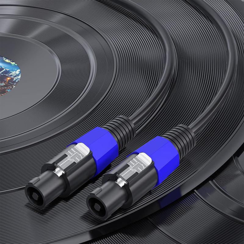 2 Pack 6 feet Professional Speakon to Speakon Cables, 12 AWG Patch Cords DJ/PA Audio Amplifier Speaker Cable Wire speakon to speakon end 6 ft