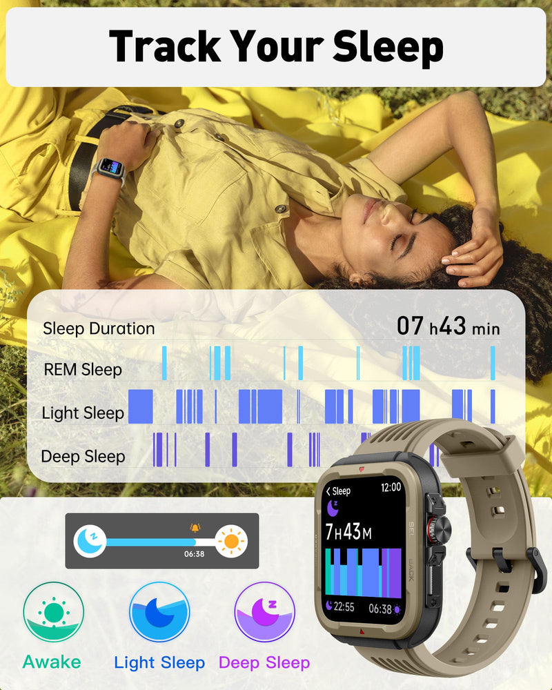 VRPEFIT Smart Watch for Men Women (Answer/Make Call), Alexa Built in, 1.8" Fitness Tracker with 100 Sports Modes, Heart Rate Blood Oxygen, Sleep Monitoring, Smartwatch for iPhone Android Compatible