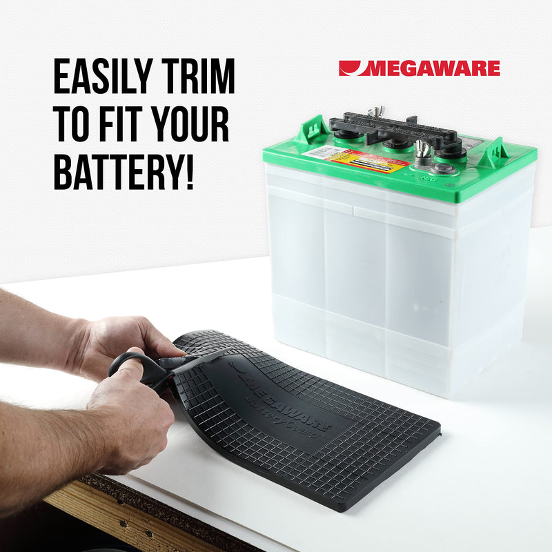 [AUSTRALIA] - MEGAWARE KEELGUARD BatteryGuard Protector - Great for Boats, RVs, Semi Trucks, and Off-Road Vehicles - Shock and Vibration Absorber - Fits up to Group 31 Batteries (12.75 x 6.88 x 0.375 in) 