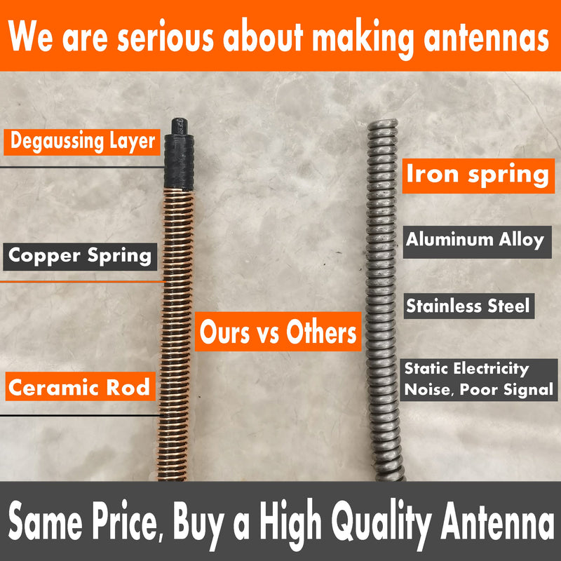[AUSTRALIA] - Toyota 7 Inch Rubber Antenna - RAV4 (2008-2016, EV 2012-2013), Car Wash Proof, Internal Copper Coil Mast Replacement 