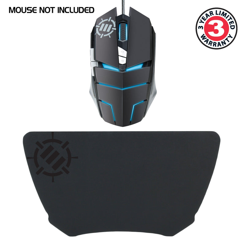 ENHANCE Gaming Mouse Wrist Rest - Firm Wrist Pad for PC Gamers and Esports Professionals with Ergonomic Support, Non-Slip Rubber Backing, Anti-Fray Design - Great for Gaming or Office Use Mouse Size