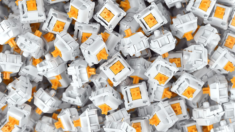 Glorious Panda Switch (LUBED) - 36x Plate Mounted 3 pin Switches for Mechanical Keyboards (GLO-SWT-HPANDA-LUBED) Panda Lubed