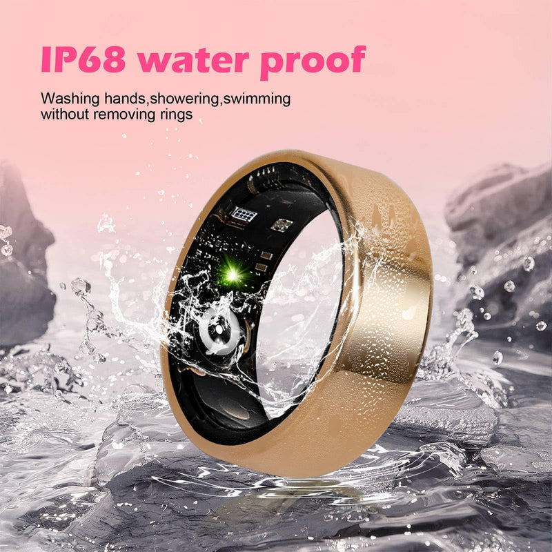 Women's Smart Ring Sleep Monitor Fitness Tracker (Silver, 10#) Silver 10#