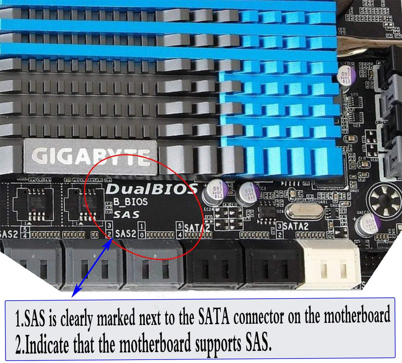 zdyCGTime SAS 22 Pin to 7 Pin + 15 Pin SATA Hard Disk Drive Raid Adapter with 15 Pin Power Port.When Using SAS Hard disks on Ordinary SATA motherboards, The Hard Disk Must Have The SATA Logo.(1Pack)