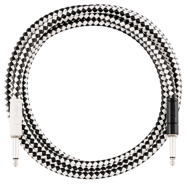 Fender Professional Series Instrument Cable, Guitar Cable, Stocking Stuffers, Guitar Accessories, Straight/Straight, Checkerboard, 10ft