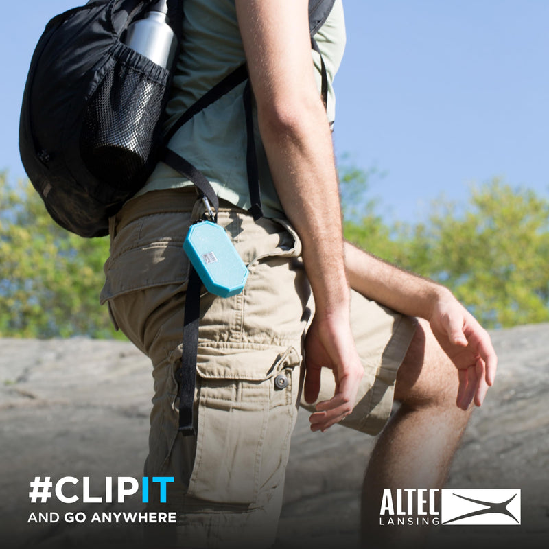 [AUSTRALIA] - Altec Lansing Mini H2O - Waterproof Bluetooth Speaker, IP67 Certified & Floats in Water, Compact & Portable Speaker for Hiking, Camping, Pool, and Beach Mint 