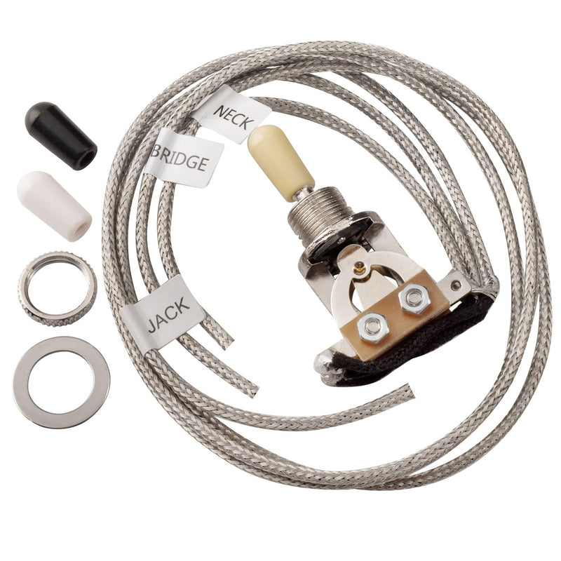 Musiclily Pro LP STD Modern 60s PLUS Treble Bleed DIY Wring Kit Upgrade for Epiphone LP Style Electric Guitar, Nickel Switch DIY Kits Modern 60s PLUS