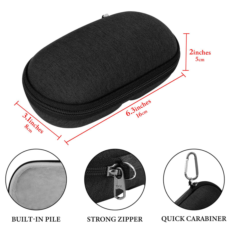 GEEKRIA Shield Smart Glasses Case Compatible with Razer Anzu, Bose Frames Audio Sunglasses, Hard Shell Protective AR Glasses Carrying Case, Replacement Travel Bag with Cable Storage