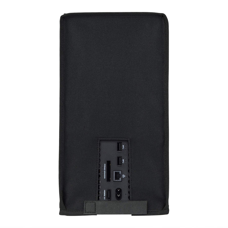 PlayVital Black Nylon Dust Cover for Xbox Series X Console, Soft Neat Lining Dust Guard, Anti Scratch Waterproof Cover Sleeve for Xbox Series X Console V Black