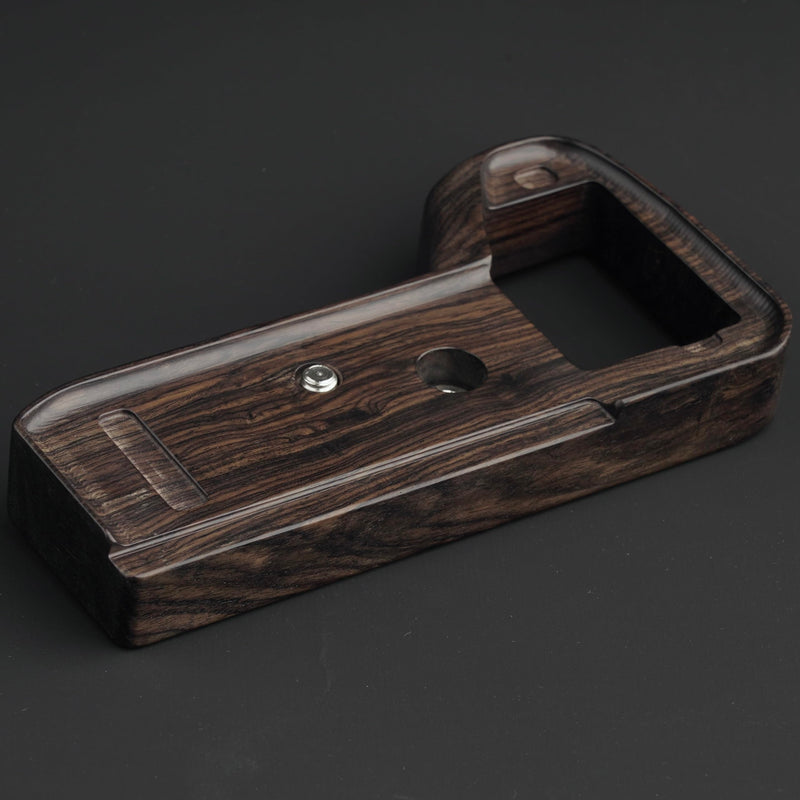 All Wood Wooden Camera Hand Grip Baseplate Base Protecter Handmade Light Weight for A7C ILCE-7C Alpha 7c Ebony