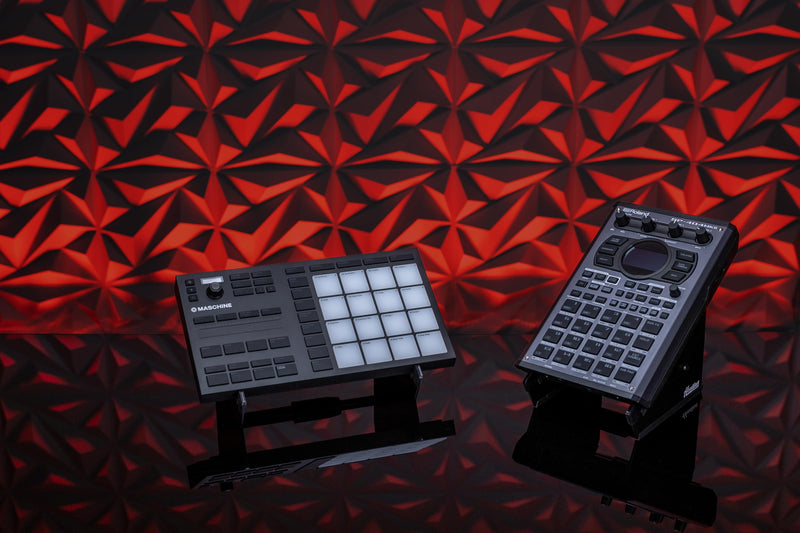 Headliner Adjustable Steel Desktop Production Stand (Small); Fits Small Synths, Samplers, Effects Modules, Drum Machines and more Music Production Gear for your Studio Single Tier Small