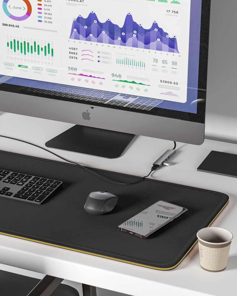USB C to USB C Hub,4-Port USB C Hub/USB to USB C Adapter,Data Transfer Only