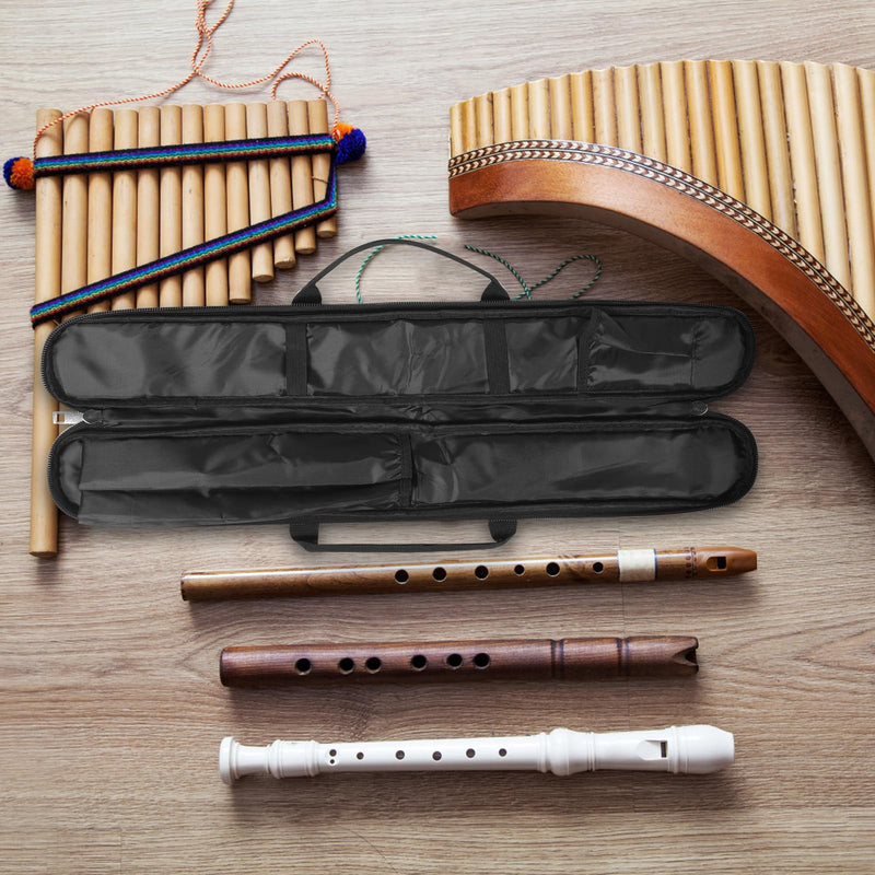 VICASKY Lightweight Handbags Accessories Accessory - Bamboo Flute Bag Storage Lightweight Handbags USA Accessories Accessory Case Carrying Pouches Black