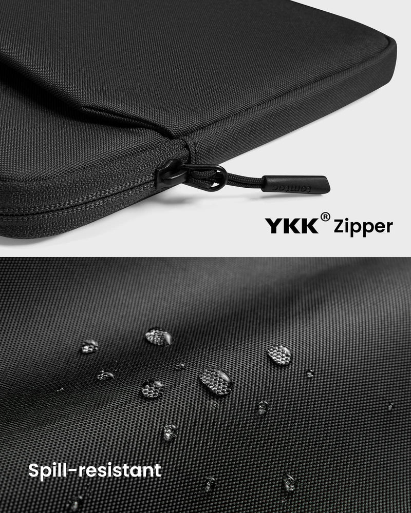 tomtoc Slim Laptop Sleeve for 14-inch MacBook Pro M3/M2/M1 Pro/Max A2918 A2992 A2779 A2442 2023-2021, Water-Resistant Protective Case for 13-inch MacBook Air/Pro with a Hard Cover, Accessory Bag Black 14-inch for MacBook Pro