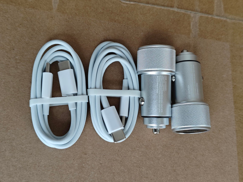 iPhone 16 15 Car Charger Fast Charging, 2Pack 20W USB C Auto Power Adapter with 2Pack 3 Foot Type C Car Charger High-Speed Charging Cable, Apple Auto Adapter for iPhone 16 15/15 Plus/15 Pro/15 Pro Max