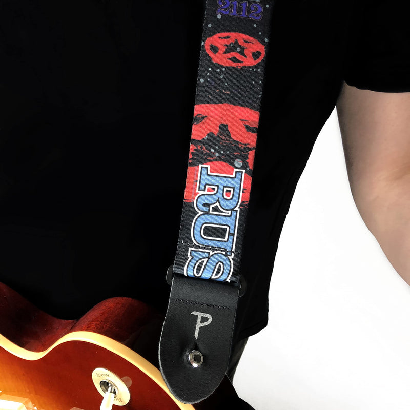 Perri's Leathers Ltd. - Rush Official Licensed Polyester Guitar Strap - Adjustable Guitar Strap from 39" to 58" for Electric, Bass, Acoustic Guitar (LPCP-8030) 44.5" to 53"