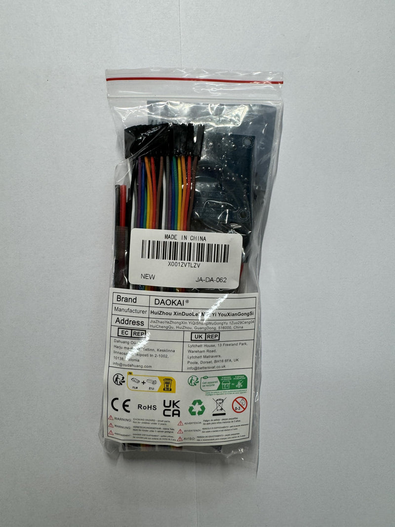Motor Driver L293D 4 Channel Mini Motor Drive Expansion Board Motor Forward and Reverse Control PWM Speed Regulation DC 4.5V-36Vwith DC Female Cable Dupont Cable, 2 pcs