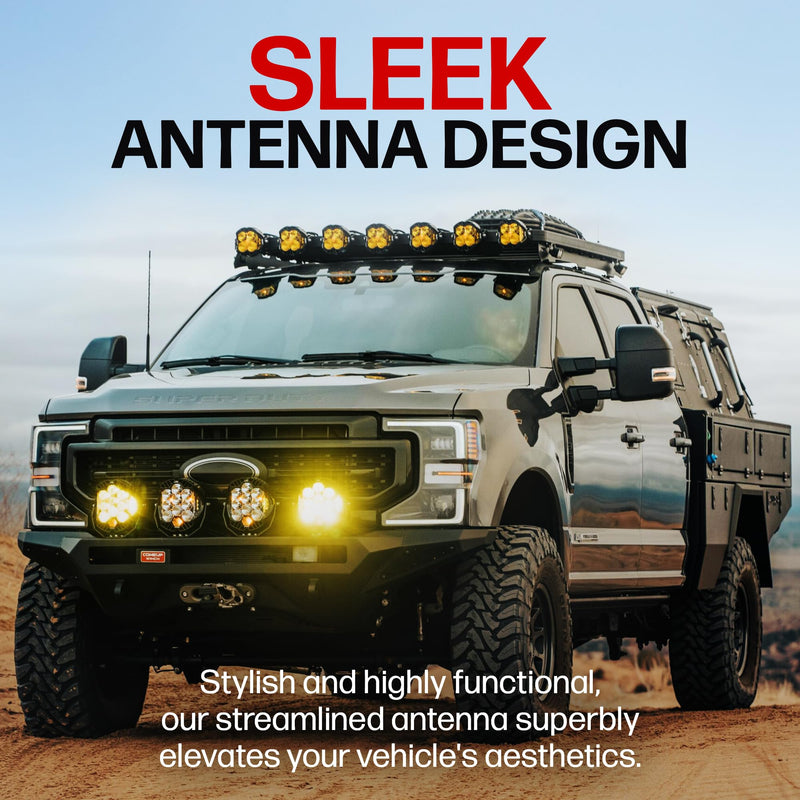 [AUSTRALIA] - Votex 23 Inch TheCatsPajamas Short EPDM Rubber Replacement Antenna for Ford F150, F250, F350, Chevrolet Silverado, GMC Sierra, Jeep Wrangler, Toyota Tacoma, Tundra FJ Cruiser - Car Wash Proof 