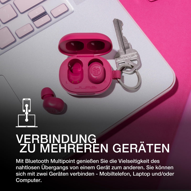 JLab JBuds MiniTrue Wireless Earbuds, Mint Green