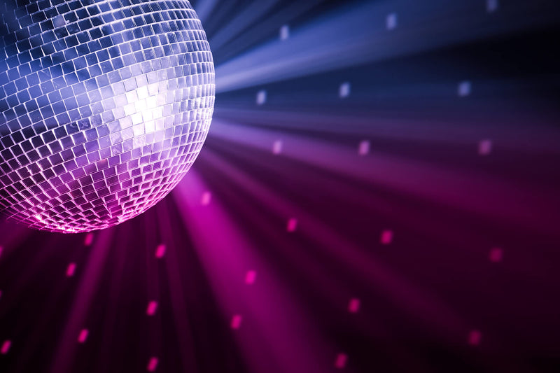 [AUSTRALIA] - The Dreidel Company Mirror Disco Ball with Attached String for Hanging Ring, Reflects Light, Party Favor, 5" (Single) Single 