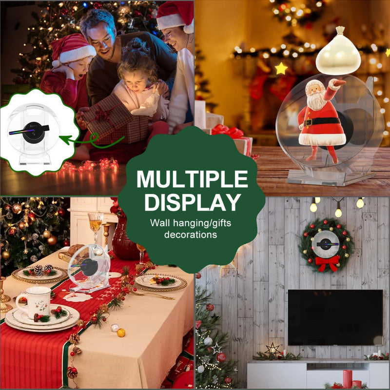 3D Hologram Fan,4.72in Hologram Fan Projector with WiFi - Suitable for Events,party,Festivals and Home Decoration - Lots of 3d Materials for Free (12CM 4GB) 4.72 inch