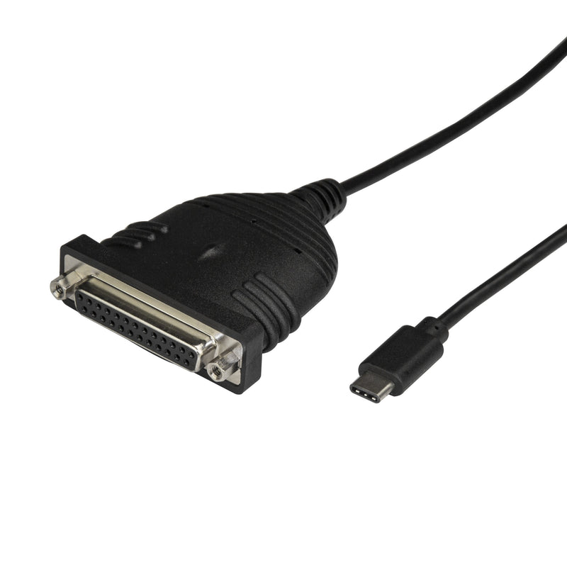 StarTech.com USB C to Parallel Printer Cable - DB25 Female Port for IEEE1284 Printers - Bus Powered - Printer Cable Adapter - USB to DB25 (ICUSBCPLLD25) USB-C to Parallel (DB25) 6ft