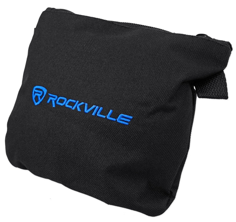 Rockville RSC5B Universal Black DJ Scrim Cloth Cover for X Stand, 360-Degree Coverage, Wrinkle-Resistant, Machine Washable, Perfect for Mobile DJs and Event Performers