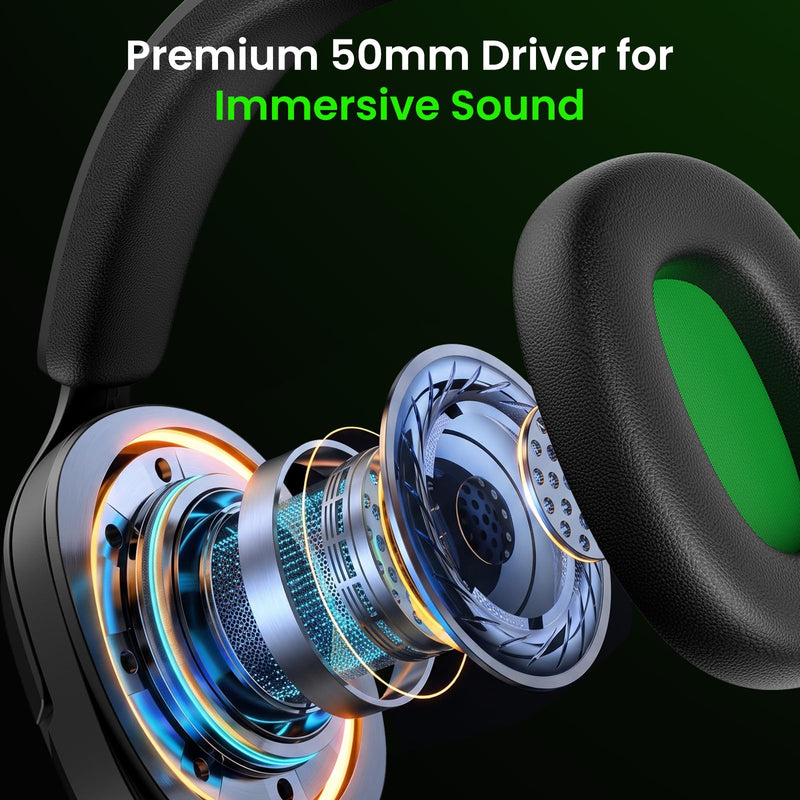 Flare X Wired Gaming Headset with Mic for Xbox Series S/X PS5 PC | 50mm driver, Flip-to-mute cardioid mic, 3.5mm audio jack