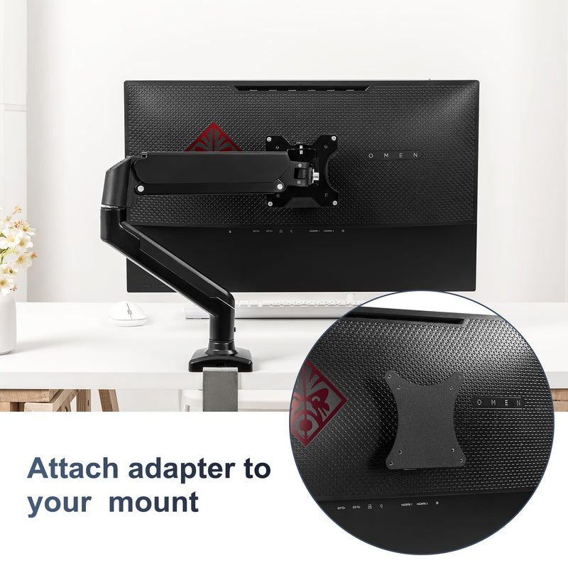 Wall Mount VESA Adapter Bracket Compatible with hp omen 25 | Compatible with hp omen 25 Adapter Bracket Arm, Desk Mount 100 * 100mm 75 * 75mm