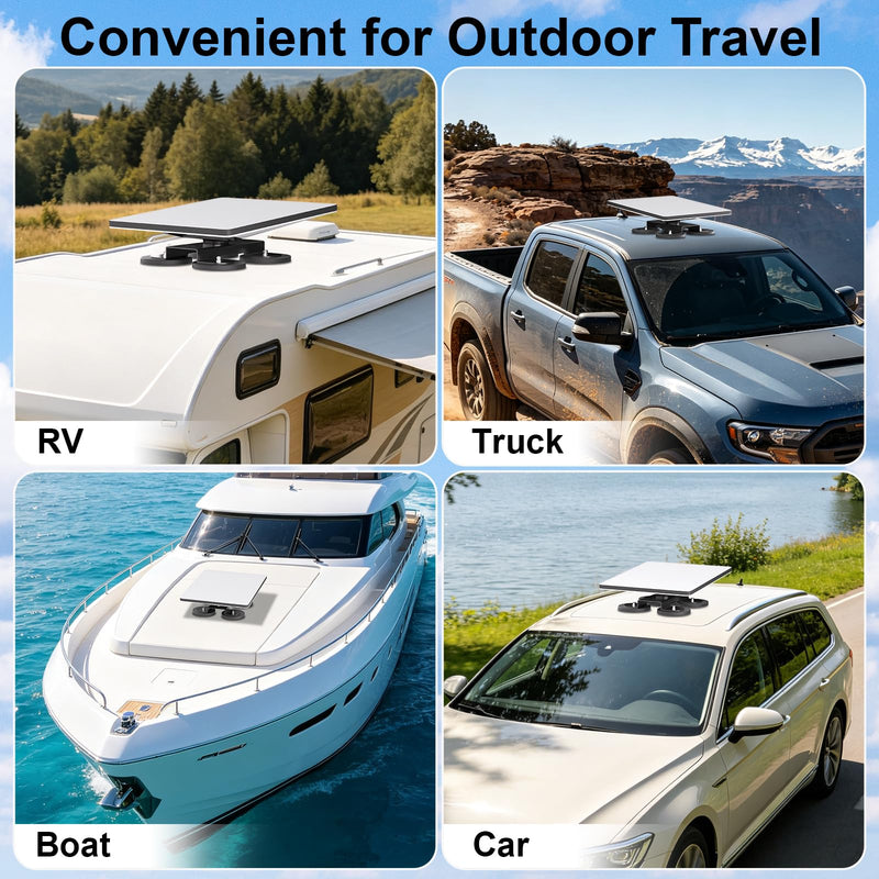 Magnetic Mount for Starlink Mini2024/2025/2026, 4Pack Ultra-Strong Magnets Compatible for RV, Yacht, Van, Camper, Boat,for Camping, High-Speed & Extreme Conditions