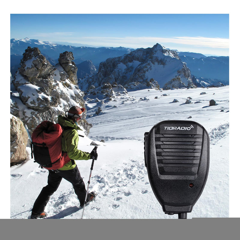TIDRADIO Speaker MIC for Ham GMRS Radio F8HP UV-5R 5RM 5RX UV-21R UV-5G Plus GM-5RH UV-17R BF-888S F8TD GM-15 PRO UV-S9 Plus UV-82 UV-82HP UV-K5(8) TD-V2 TD-H8 TD-H3 Walkie Talkie Mic(2 Pack) 2 Pack