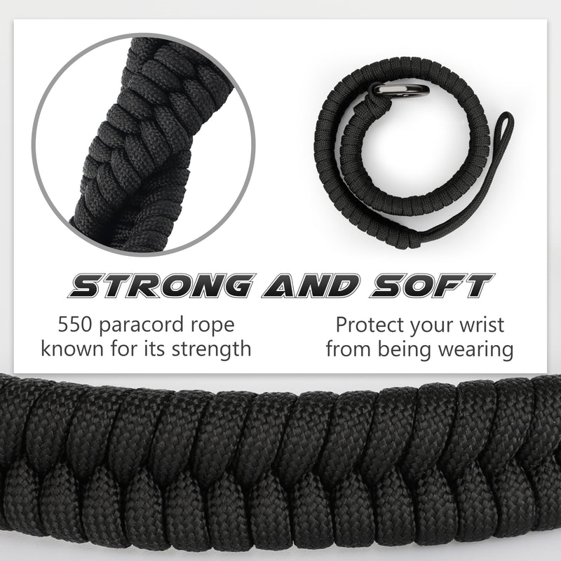SUNYA Camera Wrist Strap for Photographers Quick Release Camera Hand Strap Compatible for DSLR or Mirrorless Camera Black