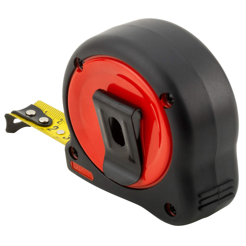 SOLA Protect Tape Measure 3 m / 16 mm – Robust Tape Measure with Belt Clip – Steel Tape Painted Yellow with mm Scale – Accuracy Class II – Roll Meter with Movable End Hook – Length 3 m, 5 m, 8 m 3m / 16mm