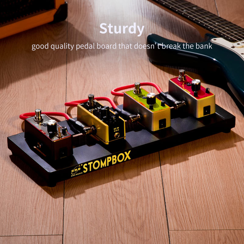 [AUSTRALIA] - ENO MUSIC 14" Mini Pedal Board Guitar Effects Compact Small Pedalboard with Pedals Mountain Tape & Cable Tie ES-1 14" Pedalboard 