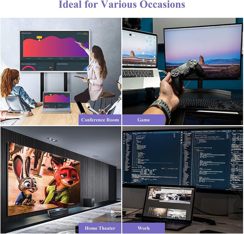 WAVLINK HDMI Splitter Extended Display for Dual Monitor, USB A or USB-C to Dual HDMI Adapter, Multi-Monitor Display 3 Separate Screens for Windows and macOS,4K30Hz,1080p@60Hz 1080P60Hz