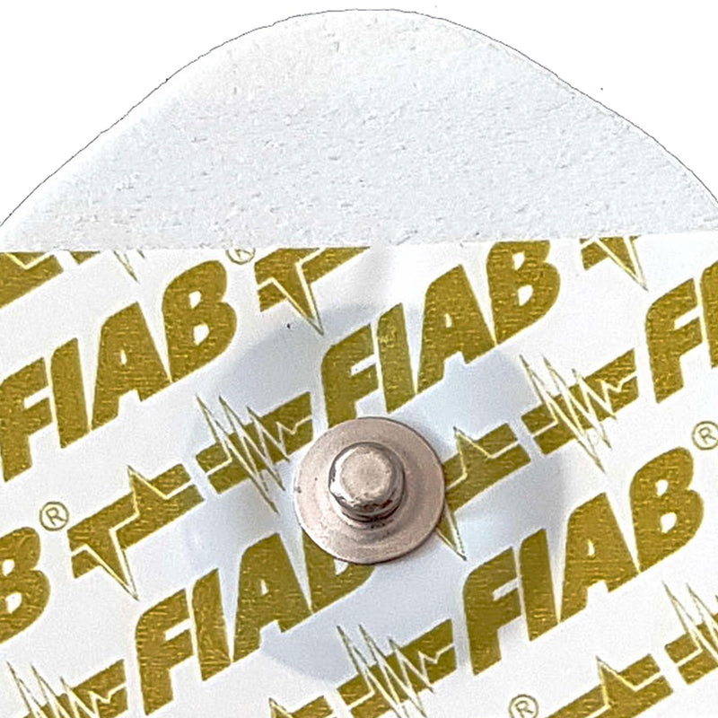 Fiab - 1 Pack of 50 Universal Single Use Oval Foam ECG Electrodes 48x50mm Adult erwachsen