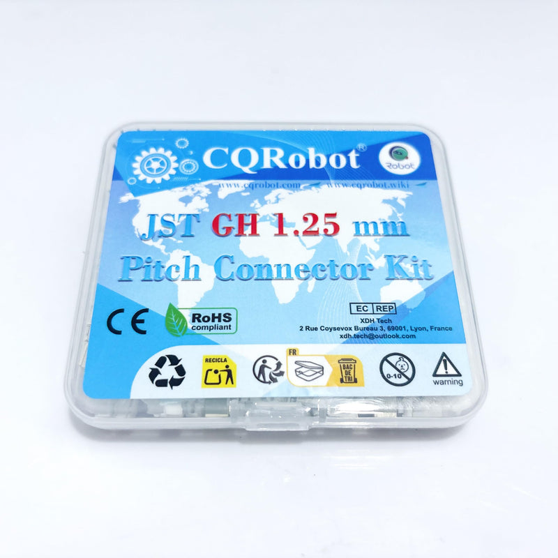 JST GH 1.25 mm Pitch 3-Pin Electronic Computer Connector IC Male Plugs, Female Sockets Housing and T-Shaped Crimp Terminal Kit. 80 Sets/400 Pieces Wire-to-Board Adapter Cable Assembly.