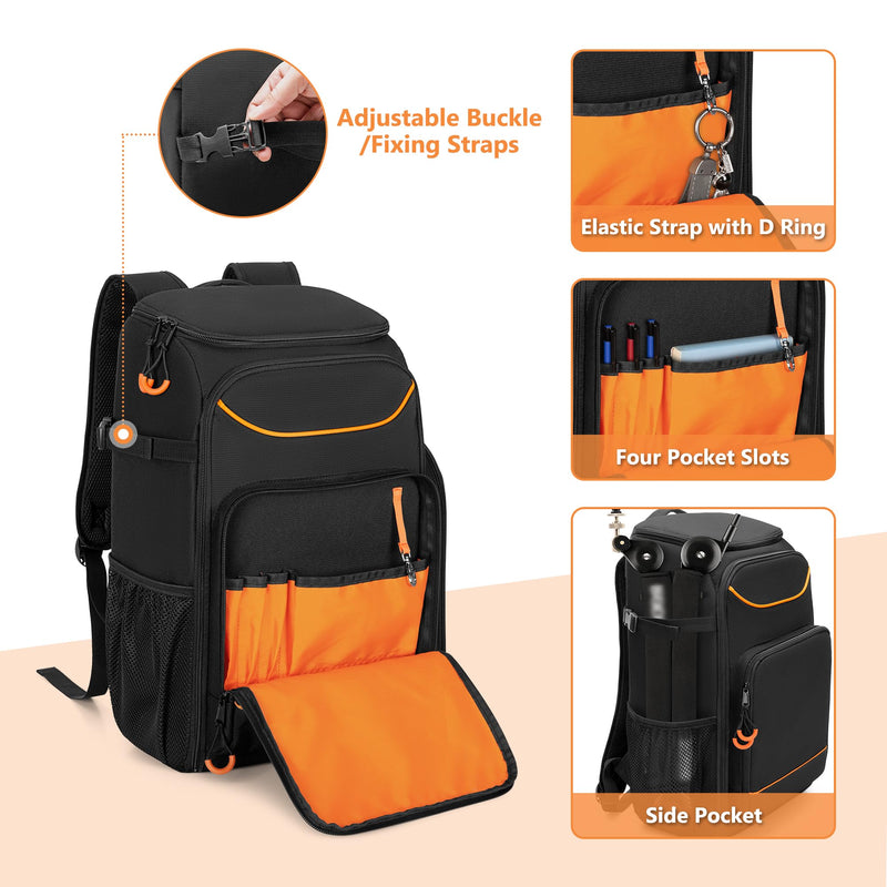 [AUSTRALIA] - Audio Mixer Backpack Compatible with RODECaster Pro/RODECaster Pro II/RC Duo, DJ Mixer Travel Bag Case for Microphones and More Podcast Equipment(Patent Design) 