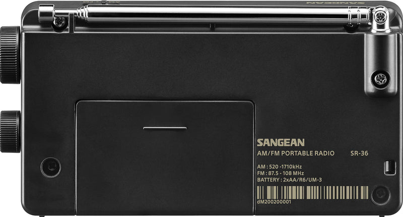 [AUSTRALIA] - SANGEAN SR-36 AM/FM Pocket Radio (Black) 
