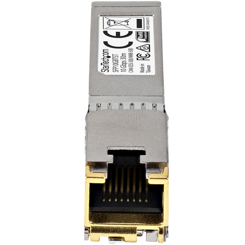 StarTech Cisco GLC-T Compatible SFP Module, 1000BASE-T, TAA (GLCTSTTAA) | 1GE Gigabit Ethernet SFP, SFP to RJ45 Cat6/Cat5e, RJ-45 100m, Cisco Firepower, ASR920, IE2000 GLC-T (TAA) Single